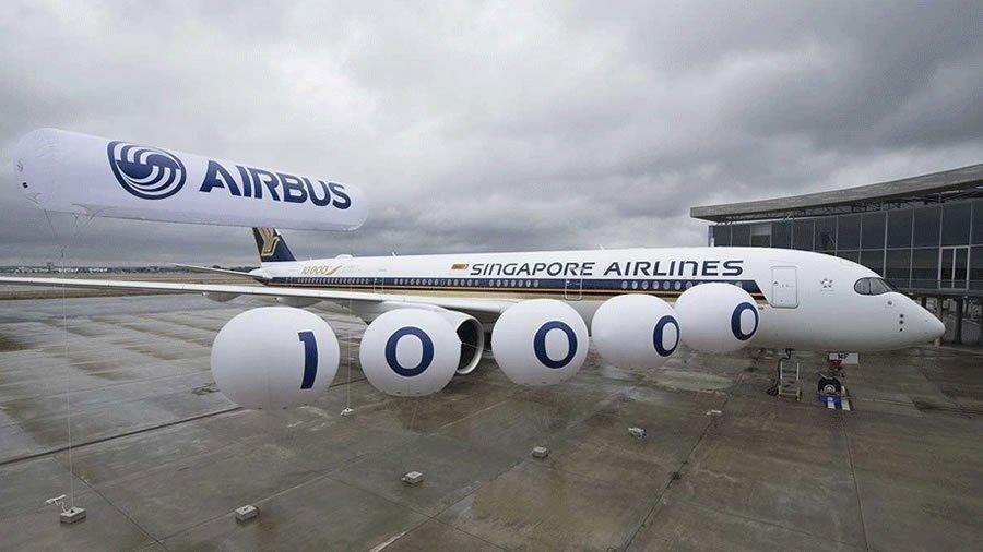 10000eme airbus singapore airlines