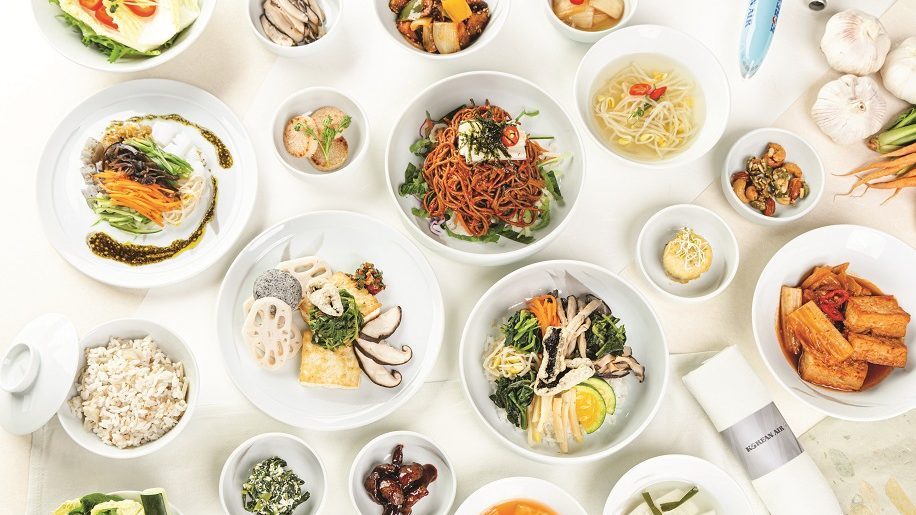 Les plats végétariens de Korean Air