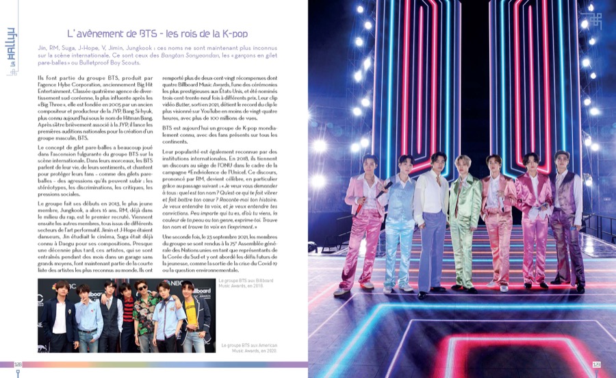Un groupe coréen de K-Pop, livre k-culture